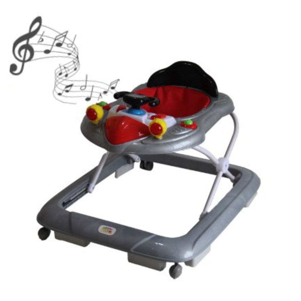 Andador Bebê Multifuncional 6m+ Foguete Antiqueda Musical