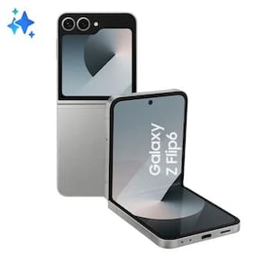 Smartphone Samsung Galaxy Z Flip6 512GB Cinza 5G - Tela dobrável de 6.7" e 12GB de RAM