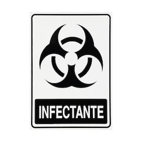 Adesivo De Sinalização Lixo Infectante 15X20 - S-244 F9E