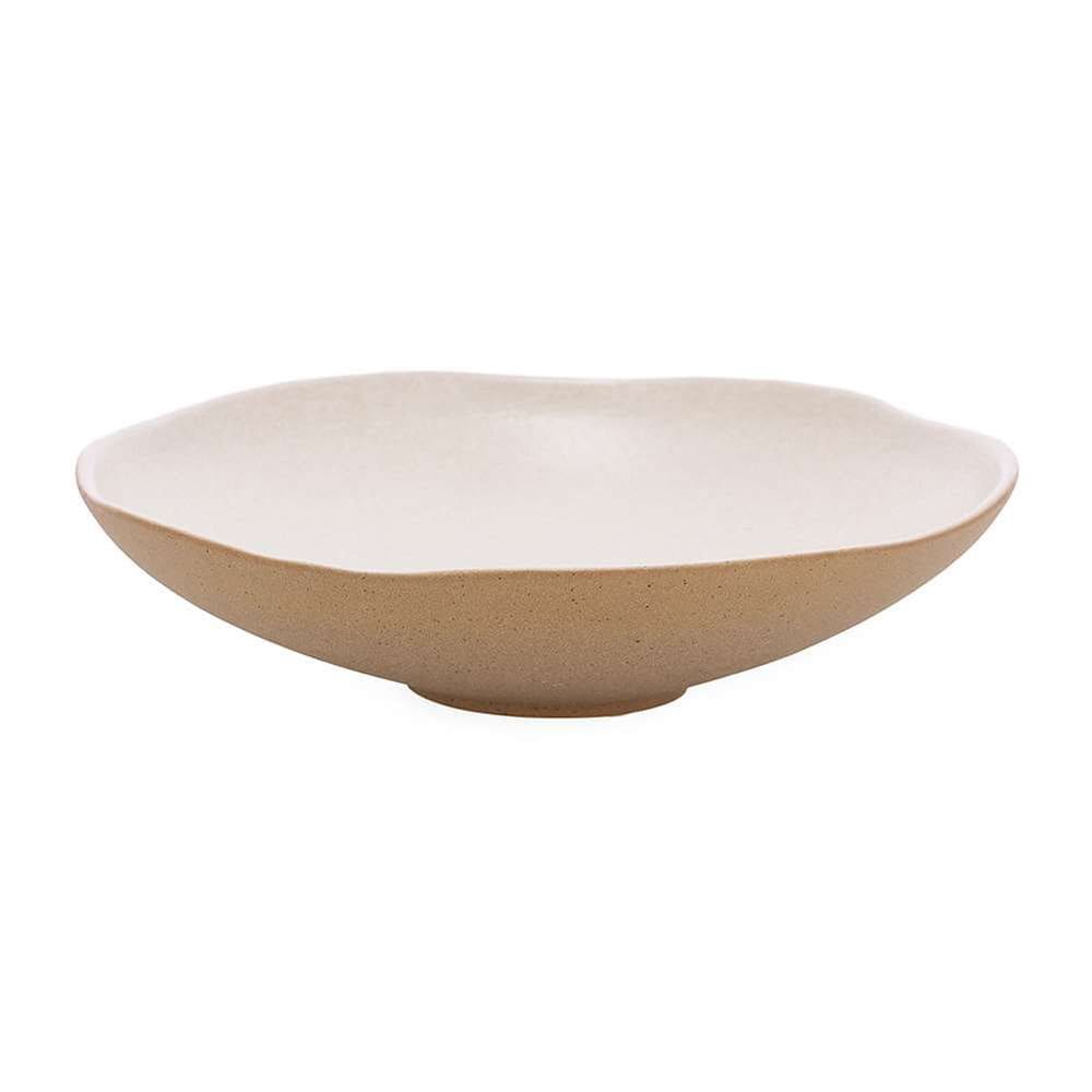 Centro de Mesa Decorativo em Cerâmica Branco 38cm 19274 Mart