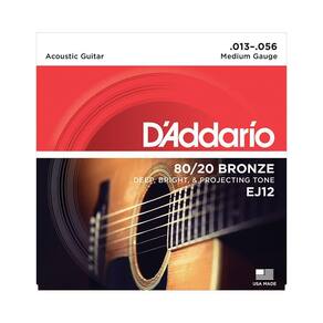Encordoamento D`Addario - Violão Aço Ej12 0.13-0.56 - Ec0274