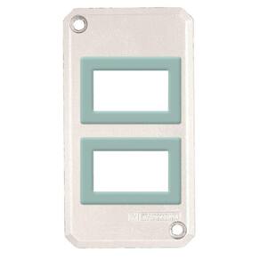 Tampa Para Condulete 1" Com 2 Postos Horizontal Para Sistema Modular