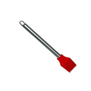 Pincel Culinário De Silicone Cabo Inox Vermelho Mimo