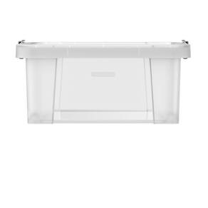 Caixa Organizadora Tramontina Office 17l Em Polipropileno Transparente