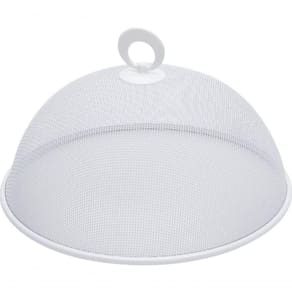 Tela Protetora Para Alimentos Em Metal Branca 25cm - Mimo
