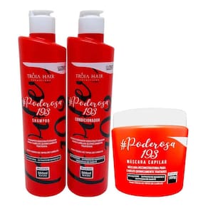 Kit Manutenção Poderosa 1.9.3 Tróia Hair Cabelos Com Química