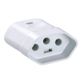 Kit 2 Plugue Femea 2p+t 10 A 250 V Tramontina Branco