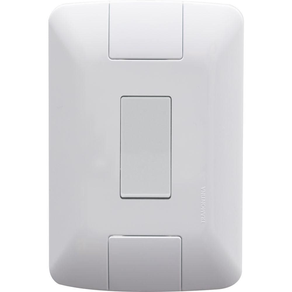 Kit 2 Conj 4x2 Interruptor Simples Tramontina 6a 250v