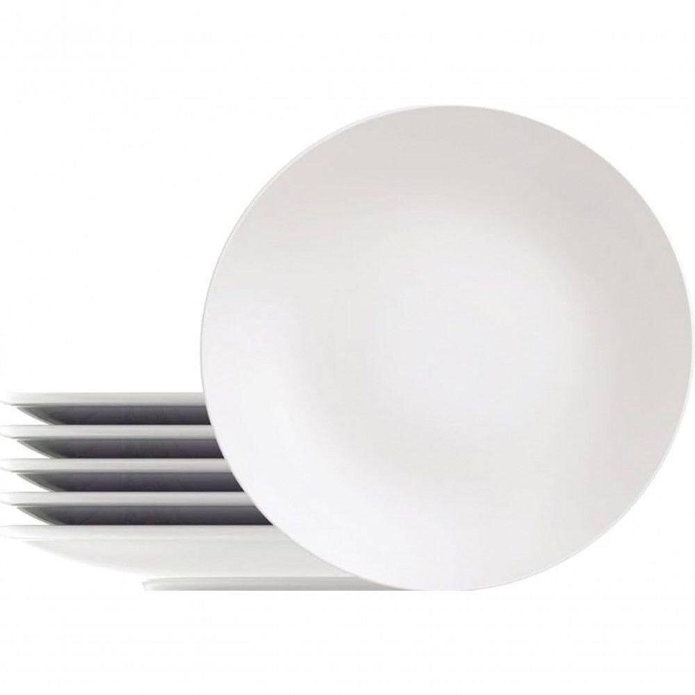 Conjunto 8 Pratos Raso Paula Barb Porcelana 28cm Tramontina