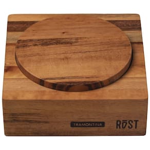 Fsc Farinheira Tramontina Rost Em Madeira Jatobá Mesclada Com Acabamento óleo 15x15 Cm