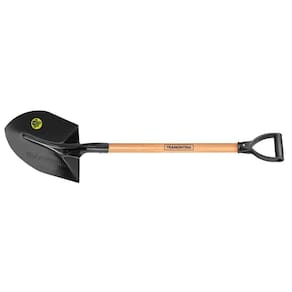 Pa De Bico Tramontina Em Aço Com Cabo De Madeira 71 Cm Com Empunhadura Plastica Reta Ergonomica