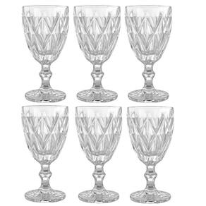 Jogo De 24 Taças Para Agua Clear Vitral Verre - Mimo Style
