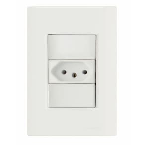 Conjunto 4x2 Com 1 Tomada 2p+t 20 A 250 V Tramontina Giz Branco