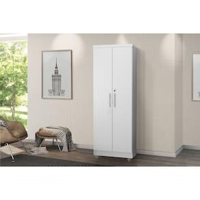 Armário Multiuso Com Chave 2 Portas Isabela Branco Rud Rack