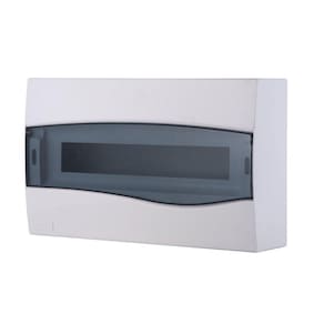 Quadro De Distribuição De Sobrepor 18 Din Ou 12 Nema Tramontina Com Porta Transparente