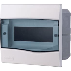 Quadro De Distribuição De Embutir 9 Din Ou 6 Nema Tramontina Com Porta Transparente