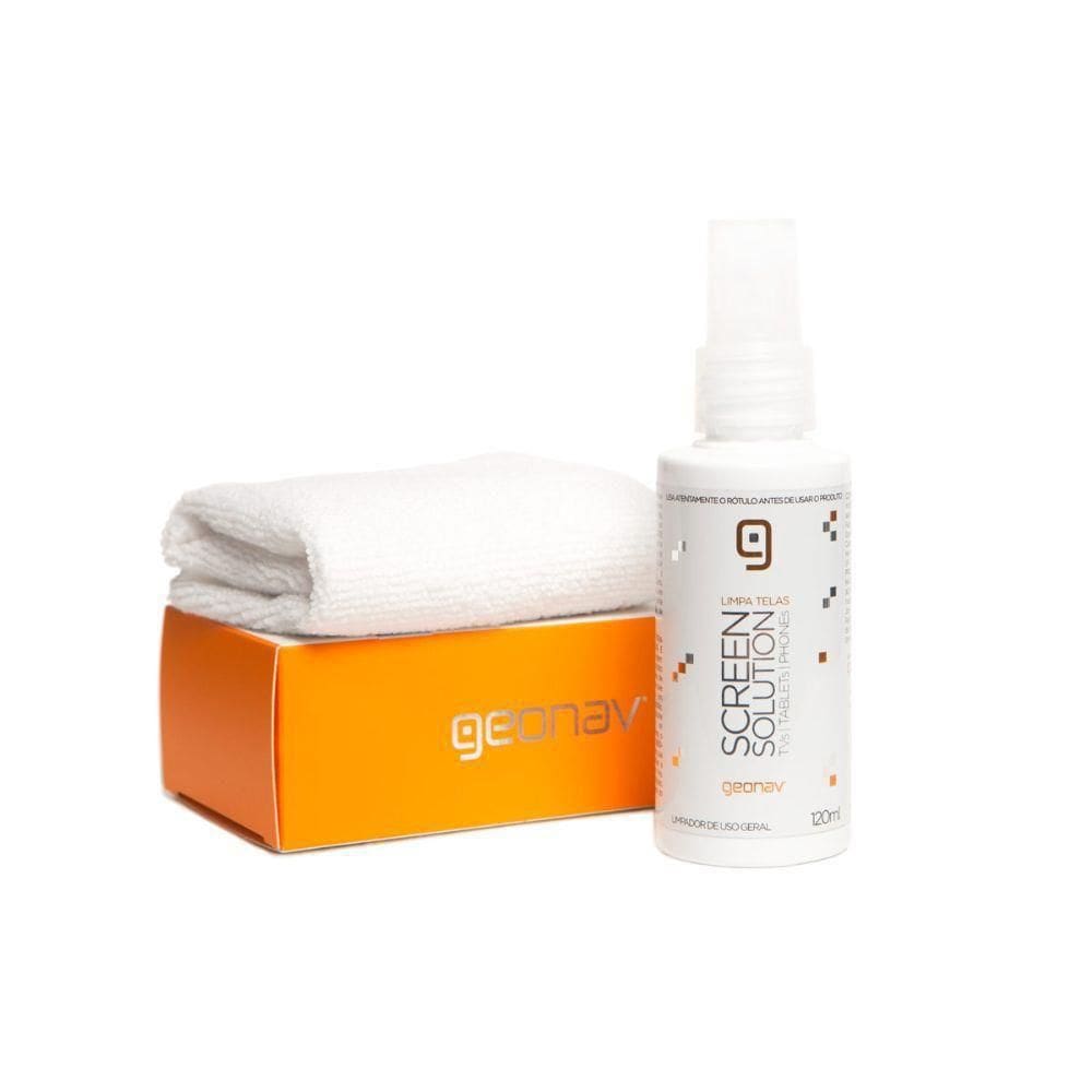 Kit Limpa telas 120 ml + flanela de Microfibra Geonav