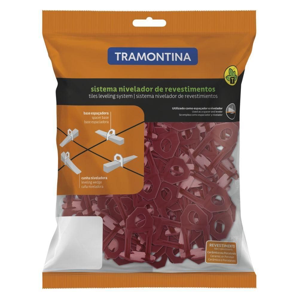 Base Espaçadora Plástica Tramontina Estreita Eco 3 Mm (saco Com 100 Un.)