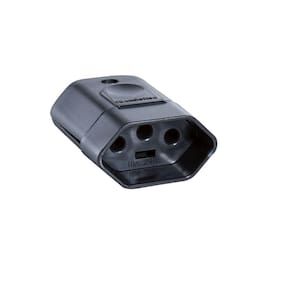 Plugue Femea 2p+t 250 V 20 A Tramontina Preto