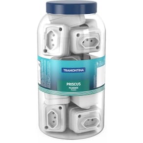 Tomada Retangular Branca 2p T 10a 250v - Tramontina