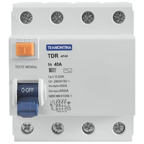 Interruptor Tdr-40 4p 40 A 30 Ma 6 Ka Tramontina