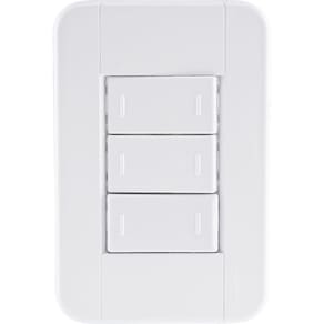 Conjunto 4x2 Com 3 Interruptores Paralelos 10 A 250 V Tramontina Tablet Branco