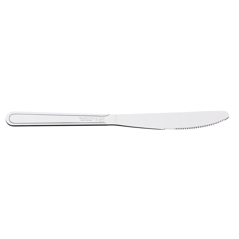 Kit 12 Faca De Mesa Inox Buzios 4&quot;