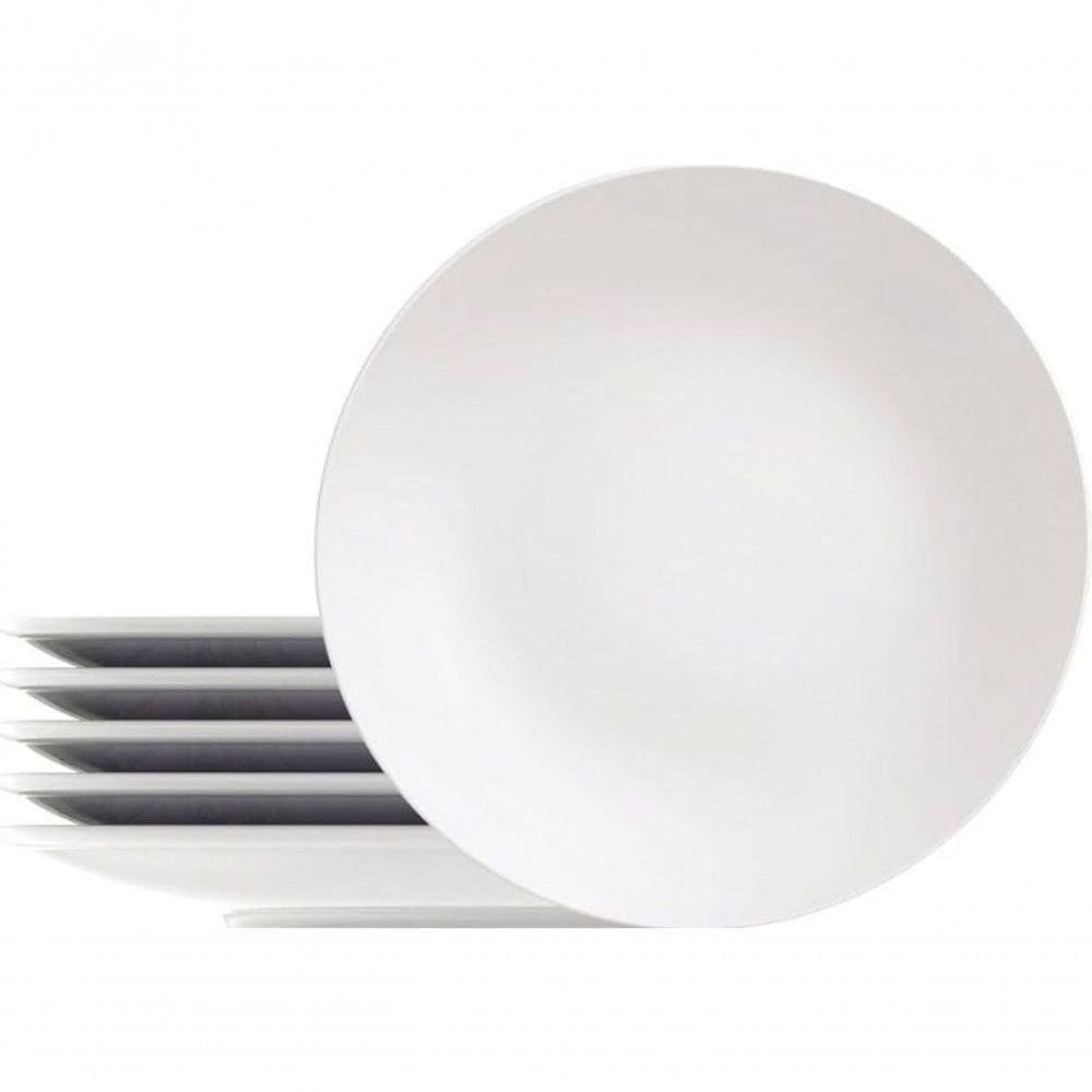 Jogo 24 Pratos Raso Paula Barbara Porcelana 28cm Tramontina