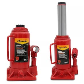 Mini Macaco Hidráulico Tipo Garrafa 10 Toneladas 38Cm Altura
