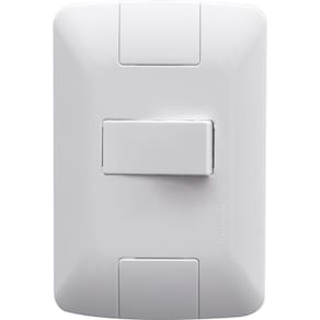 Conjunto 4x2 Com 1 Interruptor Simples Horizontal Tramontina Aria 6 A 250 V Branco
