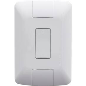 Conjunto 4x2 Com 1 Interruptor Bipolar Simples Tramontina Aria 10 A 250 V Branco