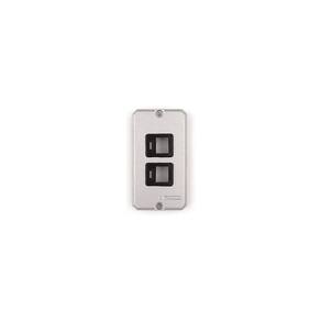 Tampa Para Condulete 1-2" E 3-4" Com 2 Postos Com Suporte Para Rj