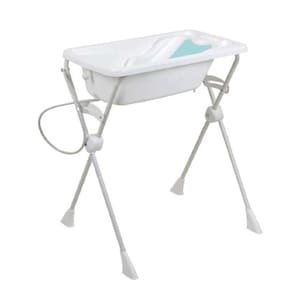 Kit Banho Burigotto Banheira Com Suporte E Assento Redutor Branco