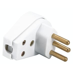 Plugue Angular 2p+t 250 V 10 A Tramontina Branco