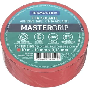 Fita Isolante Classe C 0,13x19 Mm Tramontina Vermelha 10 M