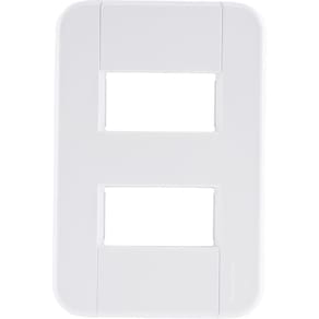 Placa 2 Postos Afastados 4x2 Tramontina Tablet Branca