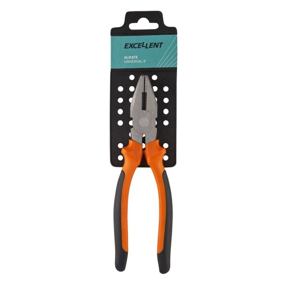 Alicate universal 8” cabo laranja/preto -8VL- Eda