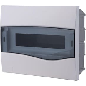 Quadro De Distribuição De Embutir 12 Din Ou 8 Nema Tramontina Com Porta Transparente