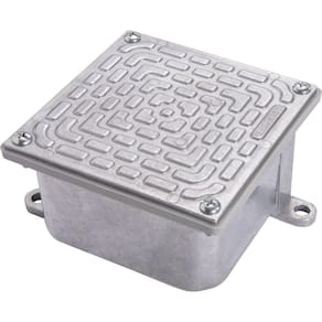 Caixa De Passagem Cp- 3030 Em Aluminio Com Tampa Reversivel