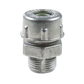Conector Prensa-cabo 3-4" Em Aluminio - Bucha Na Cor Cinza