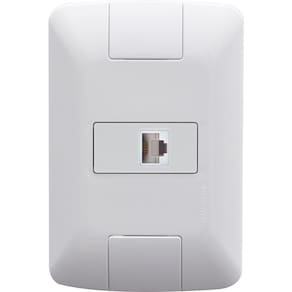 Conjunto 4x2 Com 1 Tomada Telefone Rj11 Tramontina Aria Branco