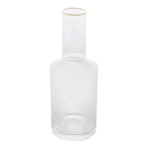 Garrafa Cristal Com Borda Dourada Lines 800 Ml Wolff