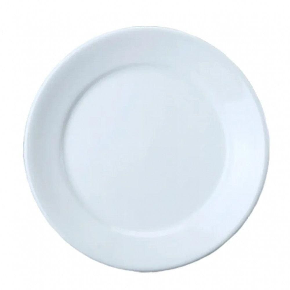 Conjunto 14 Pratos Rasos Porcelana 24,5cm Bar Hotel Germer