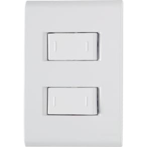 Conjunto 4x2 Com 2 Interruptores Paralelos Tramontina Liz 10 A 250 V Branco