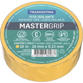 Fita Isolante Classe C 0,13x19 Mm Tramontina Amarela 10 M