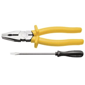 Kit Alicate 8" E Chave Fenda 1-8x3"