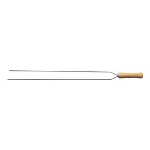Espeto Duplo Para Churrasco Tramontina Com Lamina Em Aço Inox E Cabo De Madeira 95 Cm
