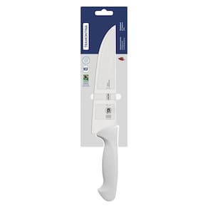 Faca Para Cozinha Tramontina Premium Com Lamina Em Aço Inox E Cabo De Polipropileno Branco 8"