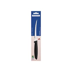 Faca Para Tomate Tramontina Plenus Com Lamina Em Aço Inox E Cabo De Polipropileno Preto 5"