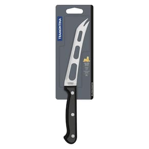 Faca Para Queijo Tramontina Ultracorte Com Lamina Em Aço Inox E Cabo De Polipropileno Preto 6"